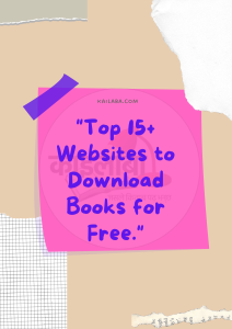 top websites to download books for free - kailaba